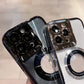 Étui magnétique pour iPhone avec monture d'objectif