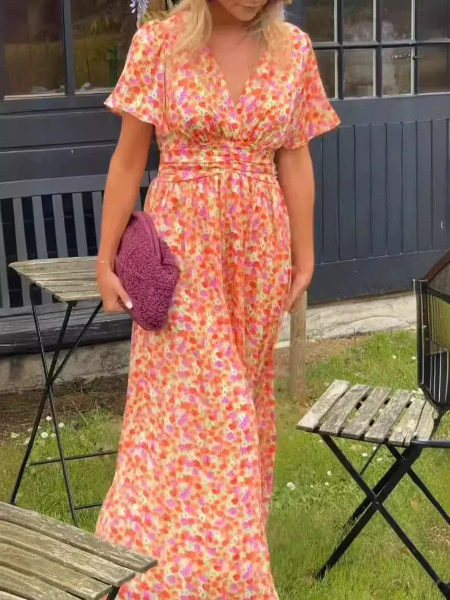 💐 50% de réduction 🌸 Robe florale vintage pour femmes