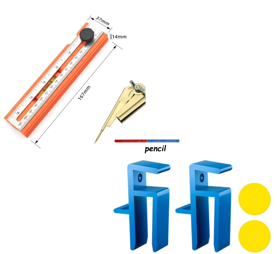 📏 Règle à niveau multifonctionnelle pour le marquage🔥