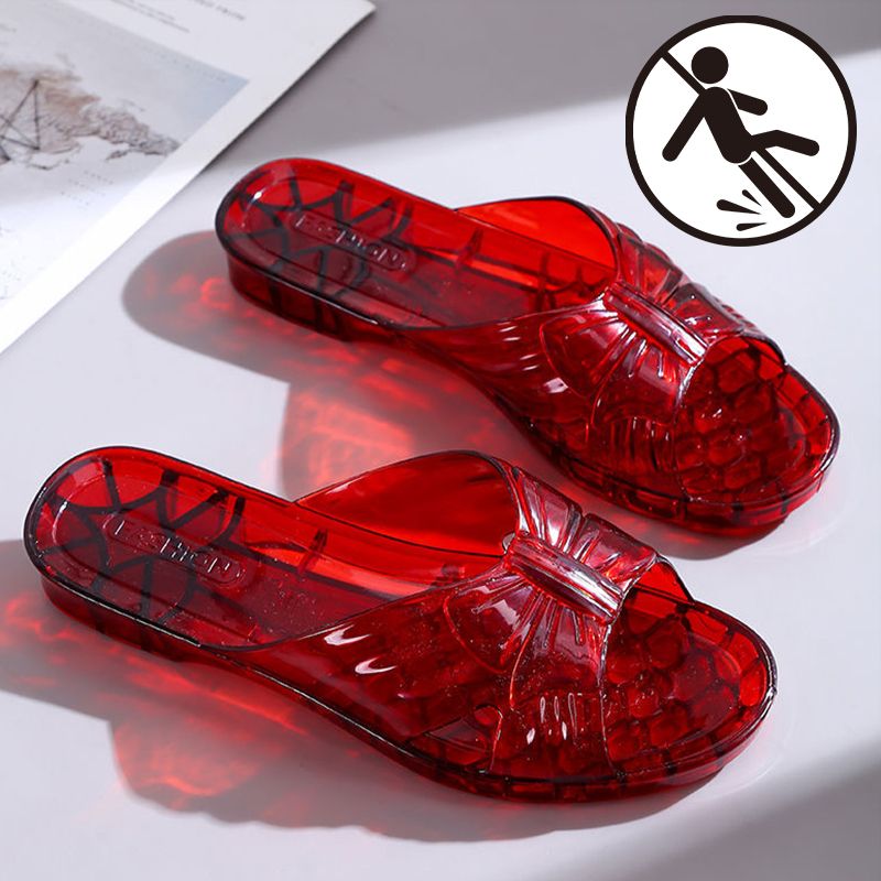 Pantoufles antidérapantes et anti-odeurs en gelée de cristal pour femmes