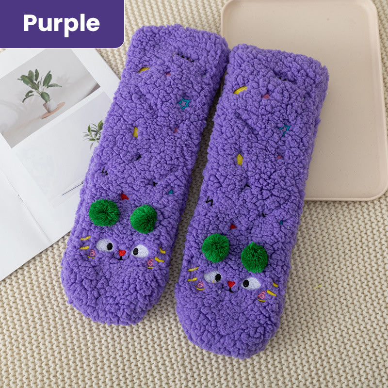 Chaussons Chaussettes Épaisses et Douces pour Femmes