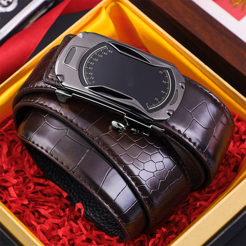 Boucle automatique pour homme avec motif crocodile