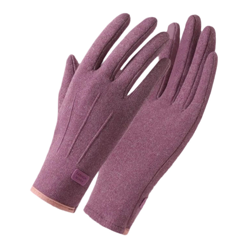 Gants chauds et coupe-vent avec fonction écran tactile et prise antidérapante