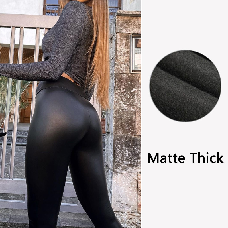 đ„Offre Ă durĂ©e limitĂ©e â Legging femme taille haute Ă©pais en cuir stretch de qualitĂ©