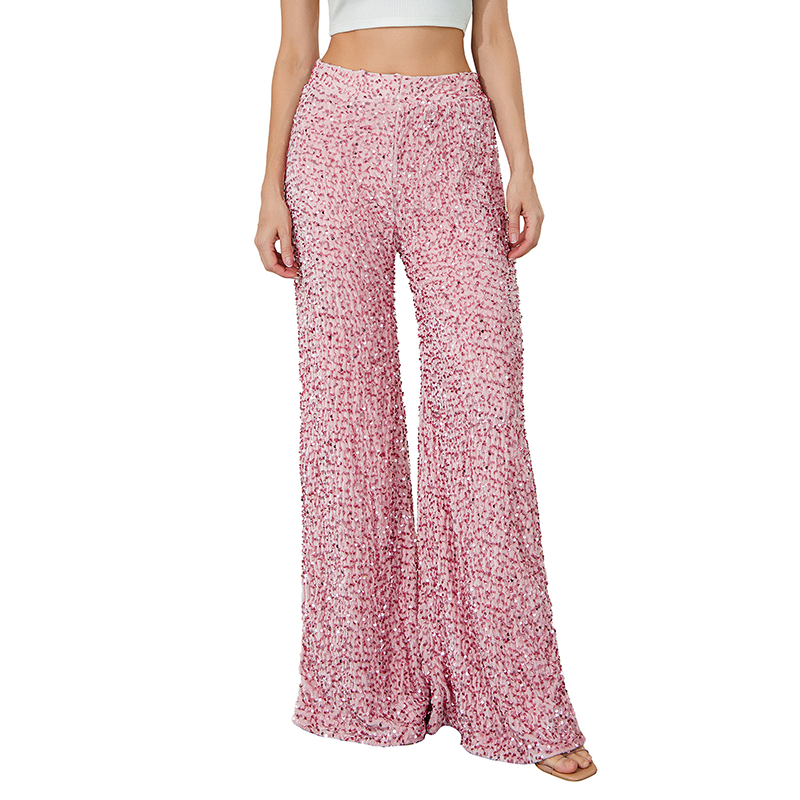 💖DERNIER JOUR DE SOLDES 50 % DE RÉDUCTION💃Pantalon large à paillettes pour femme