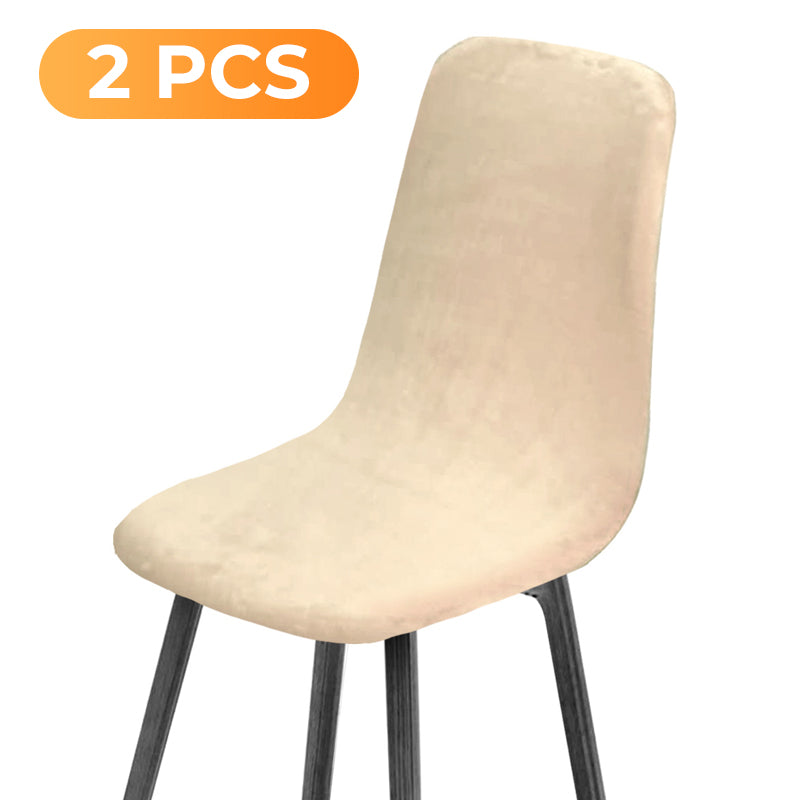Housse de chaise souple et extensible à courbes