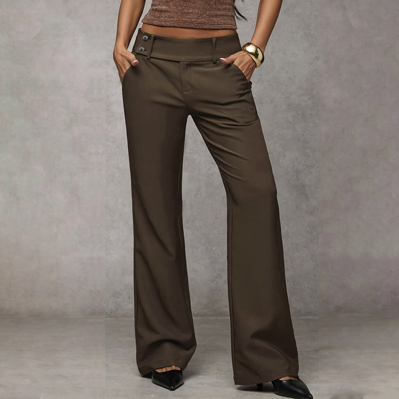 đ„ NouveautĂ© 2026 et en vedette - 49 % de rĂ©duction đ„ Pantalon de tailleur Ă©vasĂ© Ă©lĂ©gant pour femme