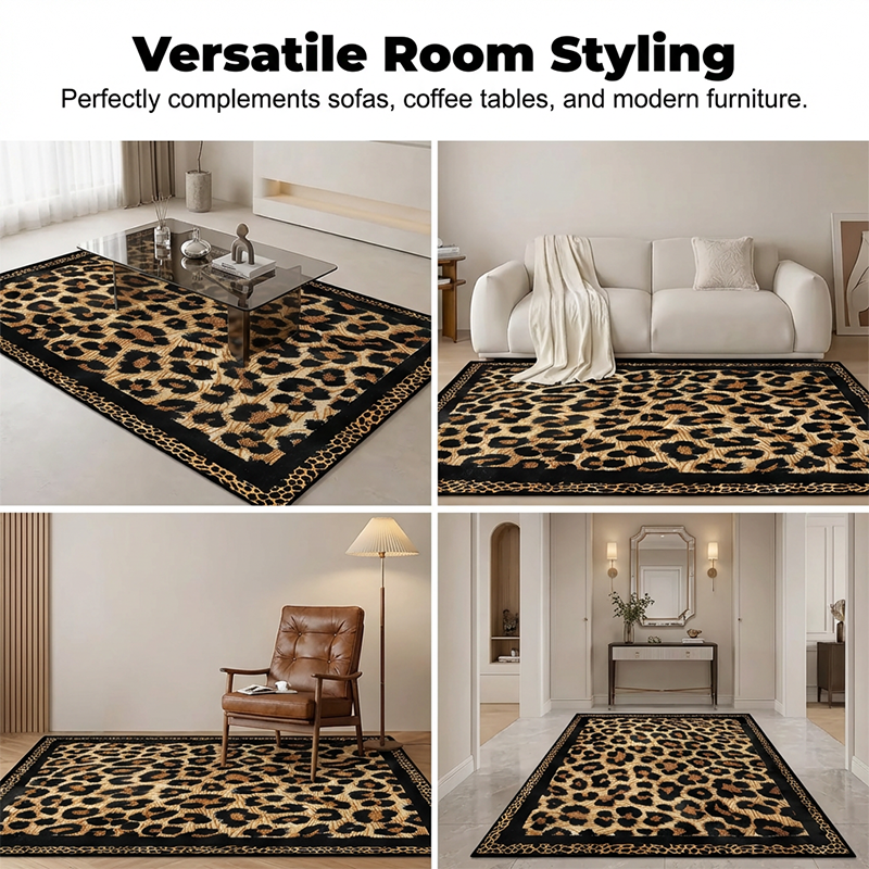 💎 50% DE RÉDUCTION ! 💎 Tapis moelleux à poils courts pour canapé et table basse