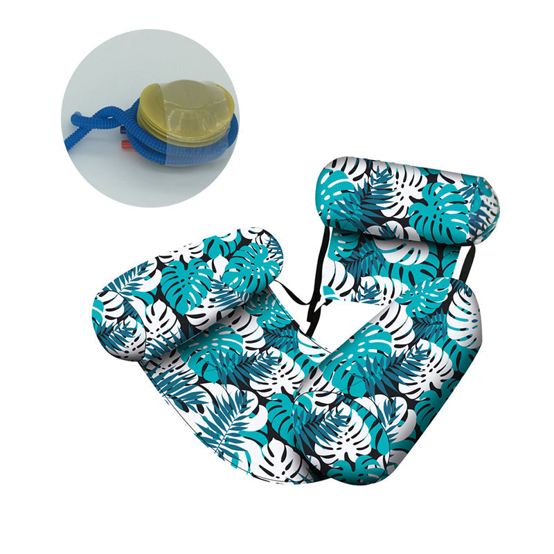 💎 -50% CHAISE FLOTTANTE TROPICALE ! 💎 Design Feuilles, Pompe Incluse & Ultra-Légère – Votre Oasis sur l'Eau