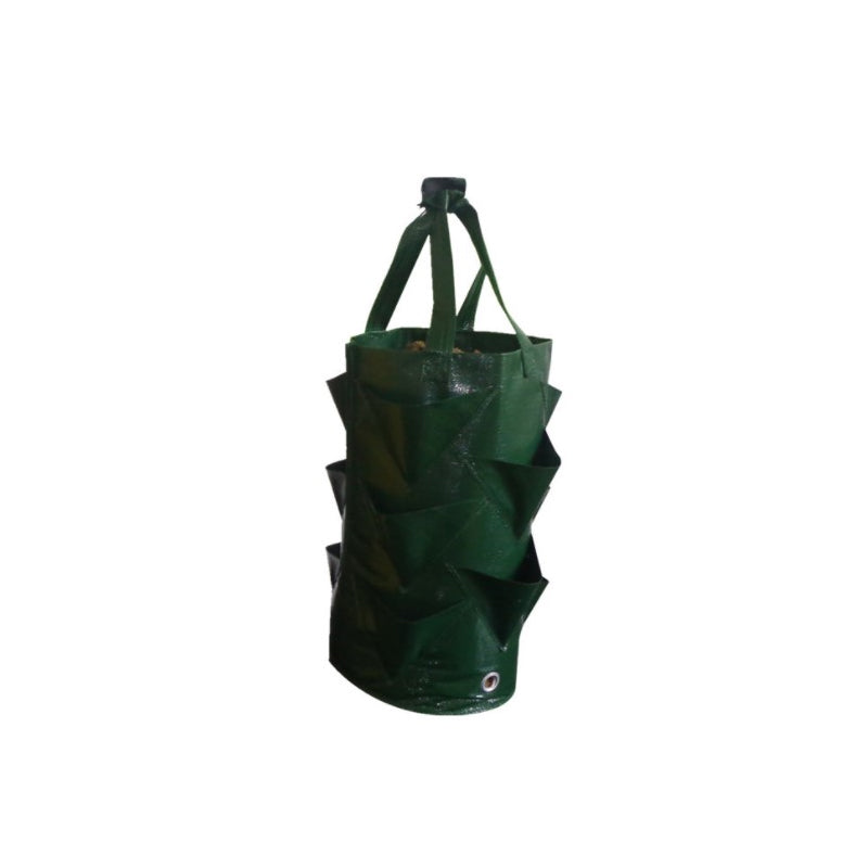 Hanging Strawberry Planter Bag with Side Pockets