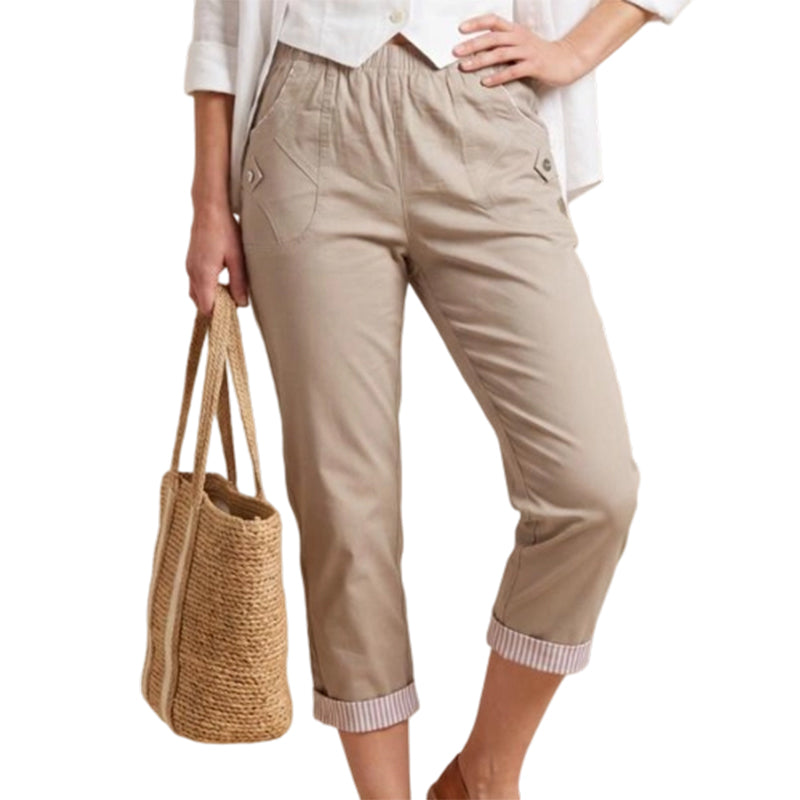 📢📢50% DE RÉDUCTION !! ⏰Pantalon Casual Slim Fit Raccourci Femme