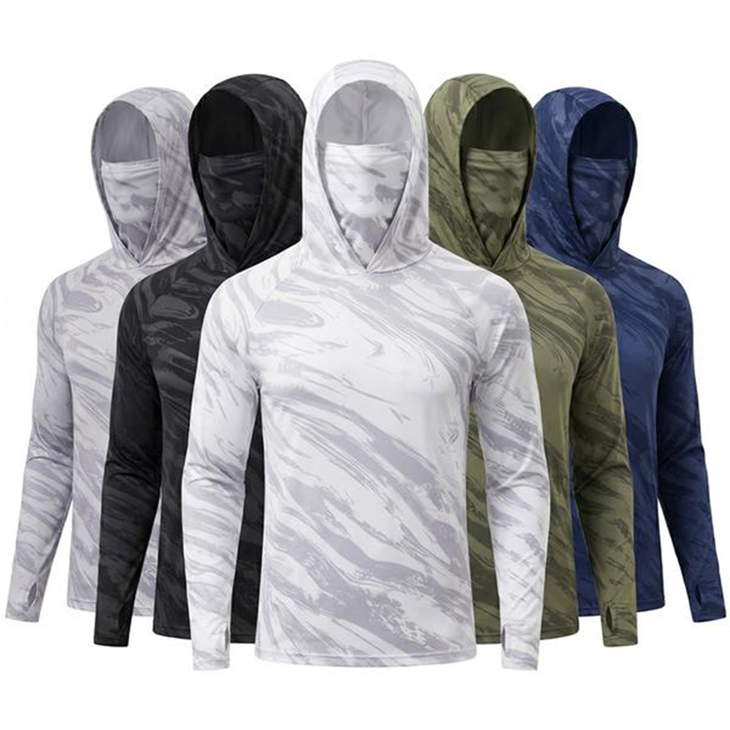 🏖️🧴 Pack 5 chemises UV à capuche – Ultra-légères et respirantes, protègent cou et bras toute la journée, séchage express 🍃💧