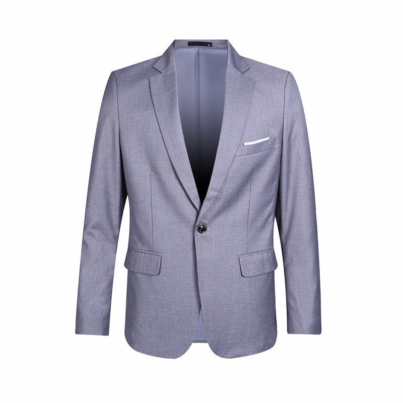 Blazer pour homme, coupe ajustée, col à boutons
