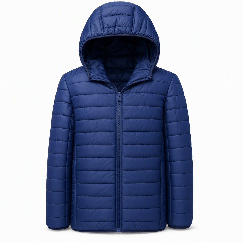 Manteau d'hiver court décontracté en coton matelassé à capuche et léger pour homme, grande taille