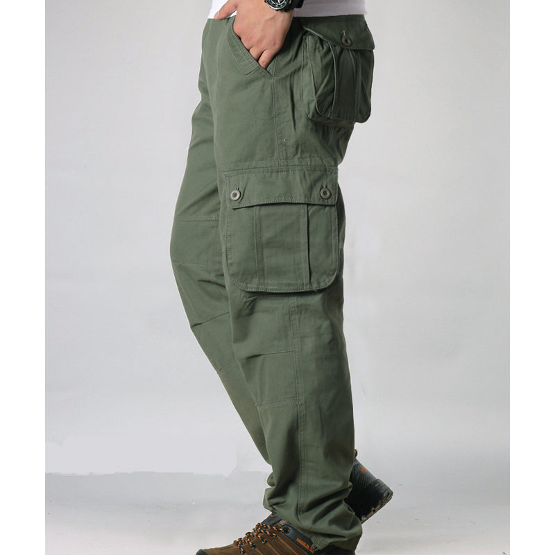 Pantalon cargo coupe décontractée pour homme avec multiples poches