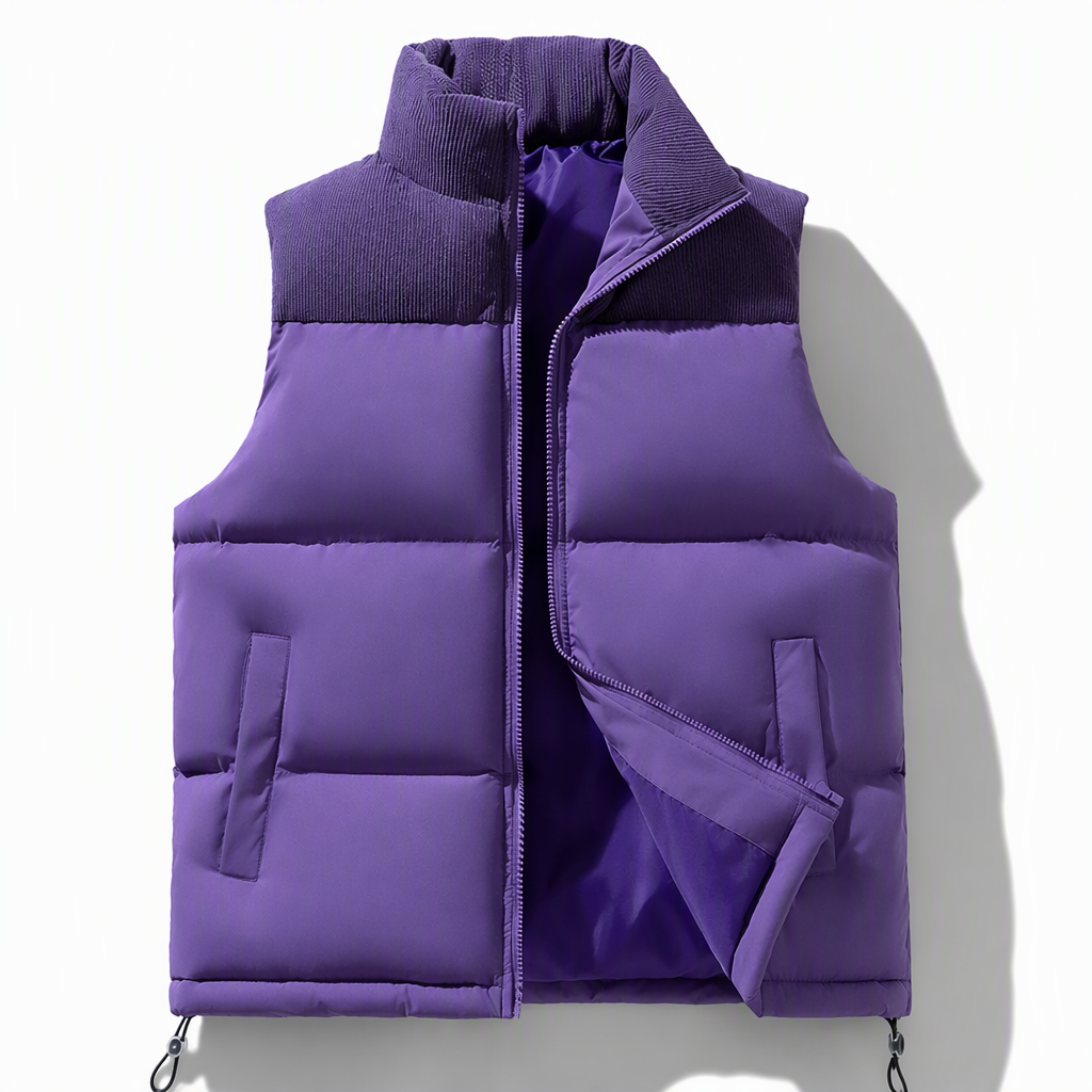 Gilet matelassé d’hiver épais et unisexe, coupe ample, rembourré de coton et assemblé, pour hommes et femmes