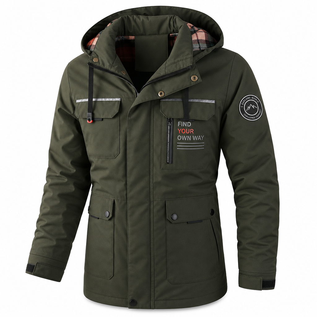 Parka chaude décontractée pour homme