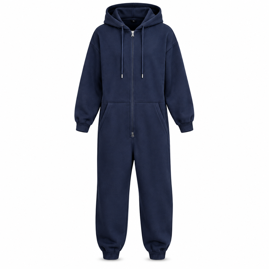 Ensemble de survêtement d'hiver pour homme avec sweat à capuche zippé intégral et pantalon de jogging