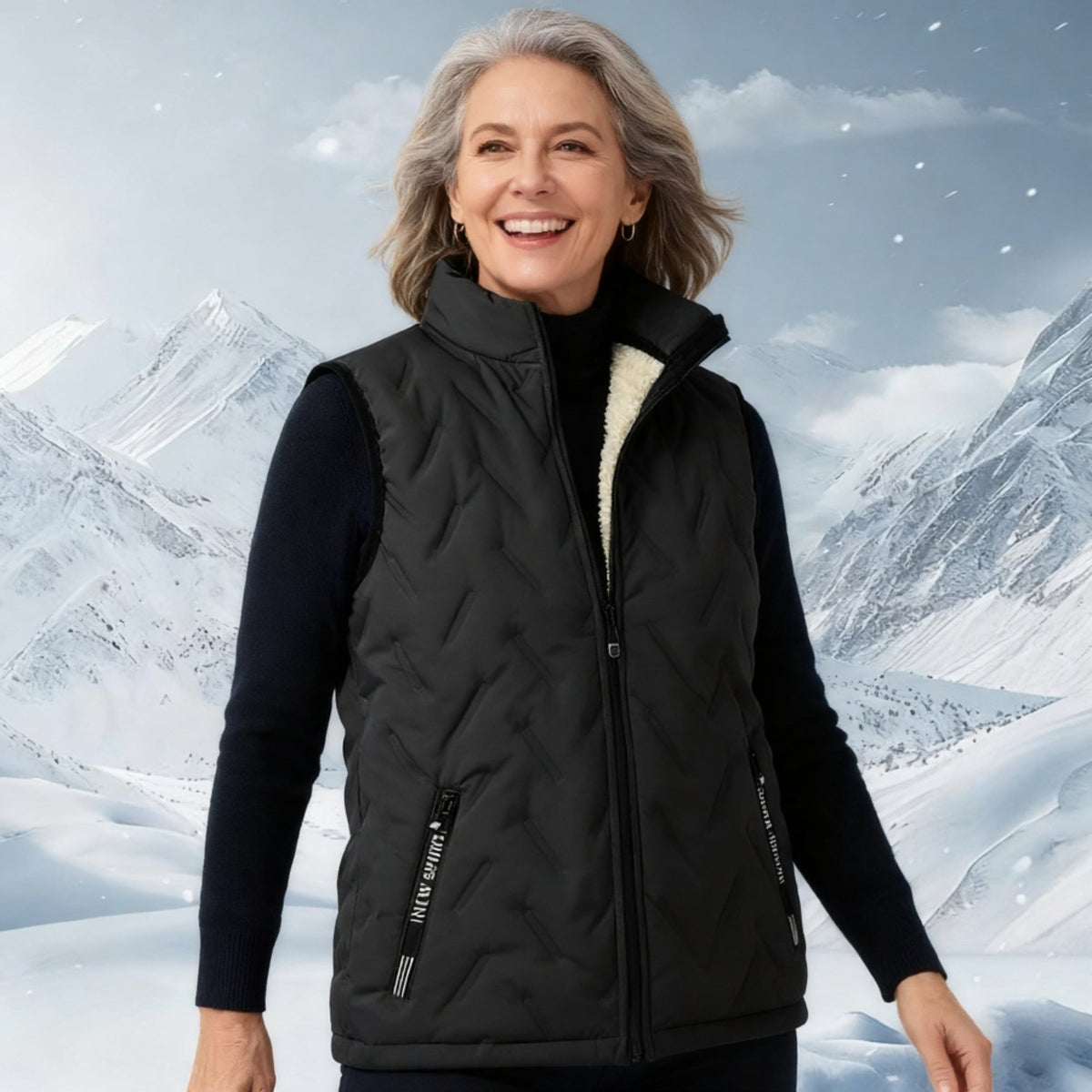 💖Offre spéciale Noël !❄️Gilet Sans Manches Unisexe🧥Doublure Polaire Chaude et Coupe Moderne, Idéal pour la Superposition Hivernale📦