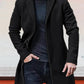 Veste de couleur unie à boucle simple pour hommes