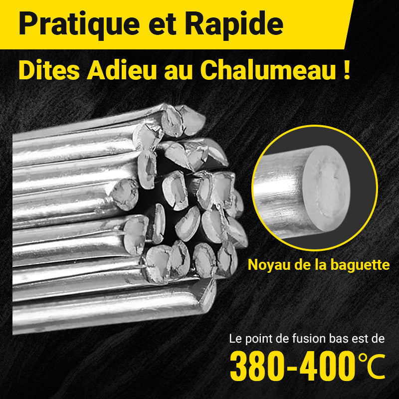 🔥 50 % de réduction ⏳ Baguettes de Soudure Universelles à Basse Température – Soudez Aluminium, Acier & Cuivre en 1 Clic ! 🔧✨