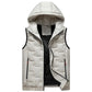 🍂 Easy Layering Comfort | Men's Hooded Front-Zip Insulated Vest