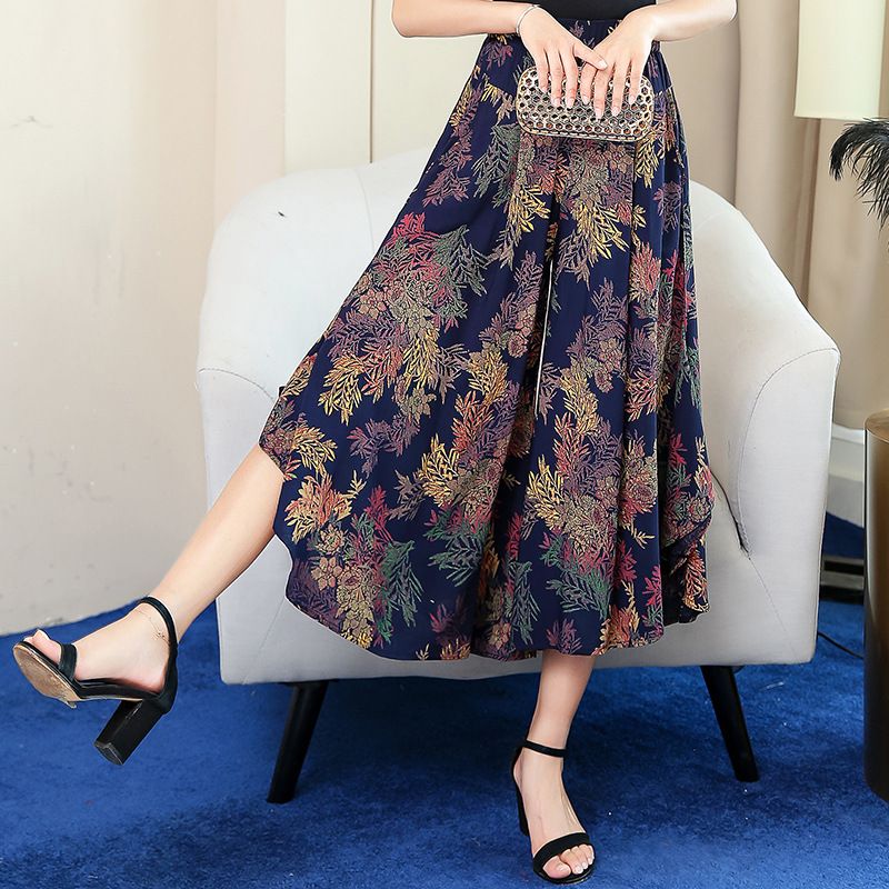 Jupes-pantalons élégantes décontractées taille haute pour femmes
