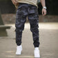 Pantalon de travail décontracté à motif camouflage