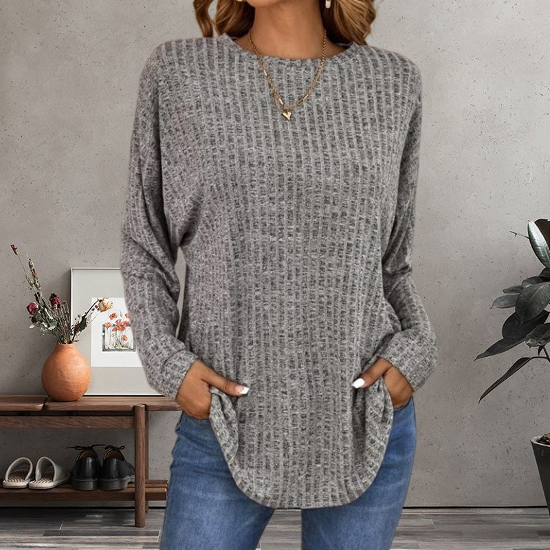 🌸Pull Tricot Manches Longues Décontracté - Mix Coton Doux, Coupe Large & Plusieurs Coloris !