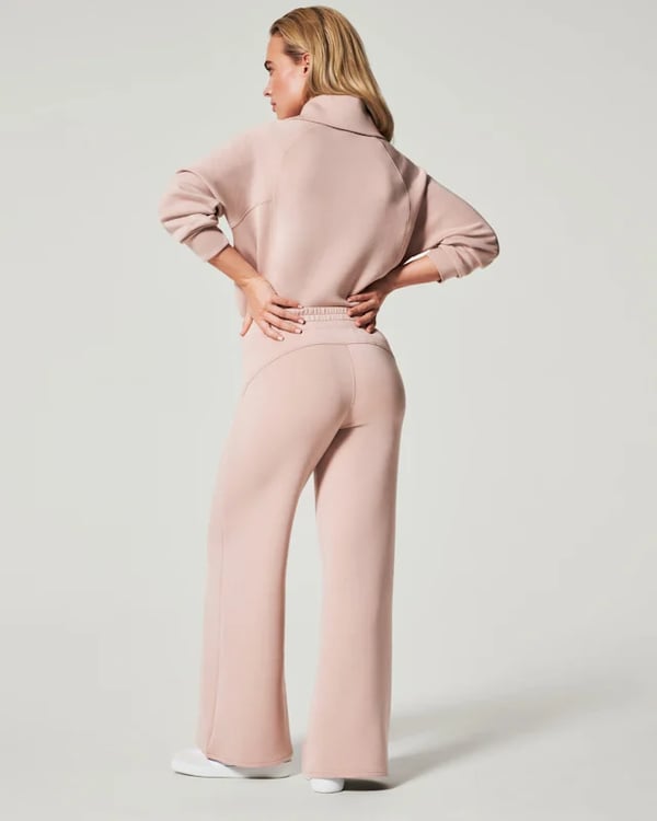 💝🔥Soldes à durée limitée - 50 % de réduction🔥🎀Ensemble lounge 2 pièces pour femme, coupe oversize, demi-zip et jambes larges