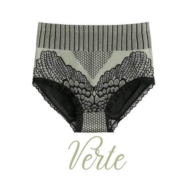 💖  Sous-vêtements sexy en dentelle à taille haute avec contrôle du ventre pour femmes