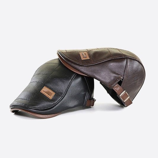 Vente chaude de vacances à 50 % de réduction - Béret en cuir nouvelle mode