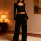 📢📢50 % DE RÉDUCTION !!🎅Pantalon large à paillettes pour femme avec taille élastique