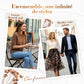 ❄️ Soldes d'hiver - 49 % de réduction 👗Ensemble deux pièces pour femme composé d'un pull et d'une jupe fluide à imprimé léopard