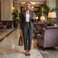 👔 60% DE RÉDUCTION! 💼 Veste à Col & Pantalon pour Femme – Ensemble Élégant pour le Travail, Coupe Cintrée & Look Professionnel 👖