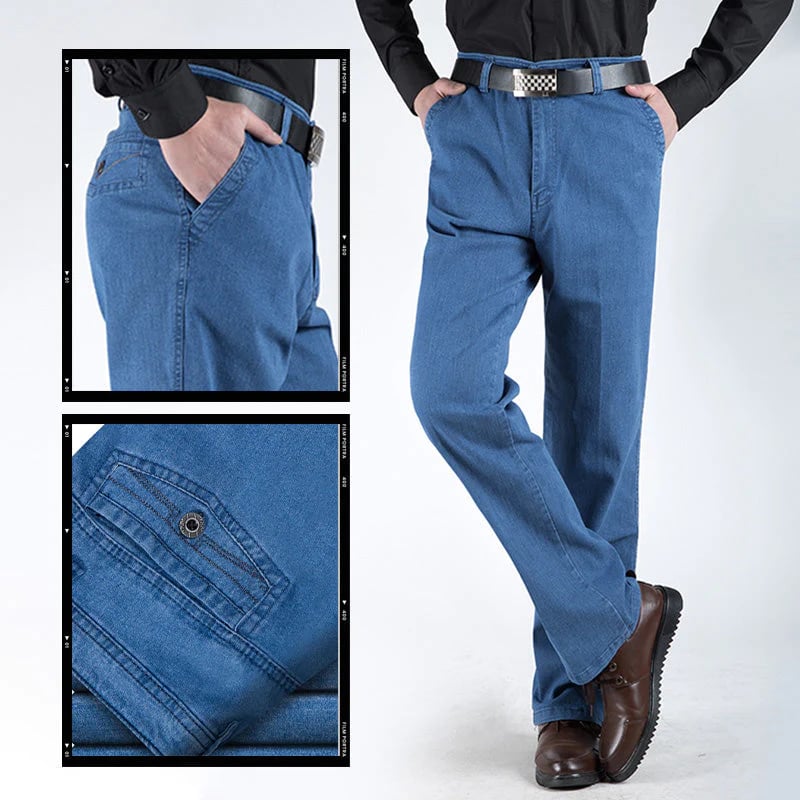🔥 Hot Sales -50% OFF🔥 Jeans taille haute à coupe droite pour hommes