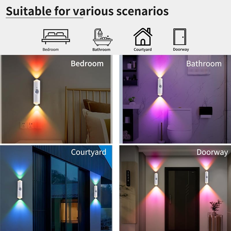 💎 ACHETEZ 3, OFFERT 1 ! 💎 Lampe d’Ambiance LED Rechargeable avec Capteur de Mouvement – Détection Intelligente, Éclairage RVB & Installation Magnétique