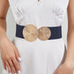 ✨Women's Vintage Gold Buckle High Elastic Belt💫Adjustable Waistband for Dresses, Skirts & Pants with Timeless Design🌟