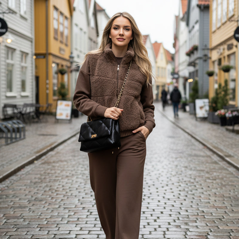 Ensemble 3 pièces en tricot chaud qui vous garde au chaud, chic et confiante toute la journée ❄️