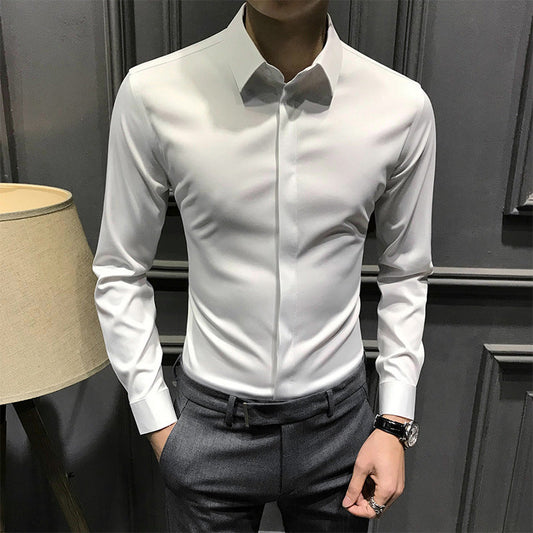 🔥49% de réduction👔Chemise boutonnée infroissable pour hommes
