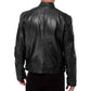 Veste tendance à col montant zippée pour hommes