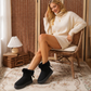 Bottes de neige à plateforme mi-mollet pour femmes