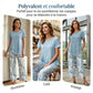 💐50% DE RÉDUCTION ! Ensemble Haut Long & Pantalon Large – Tissu Doux, Look Décontracté ☁️🌿【Offre Limitée】