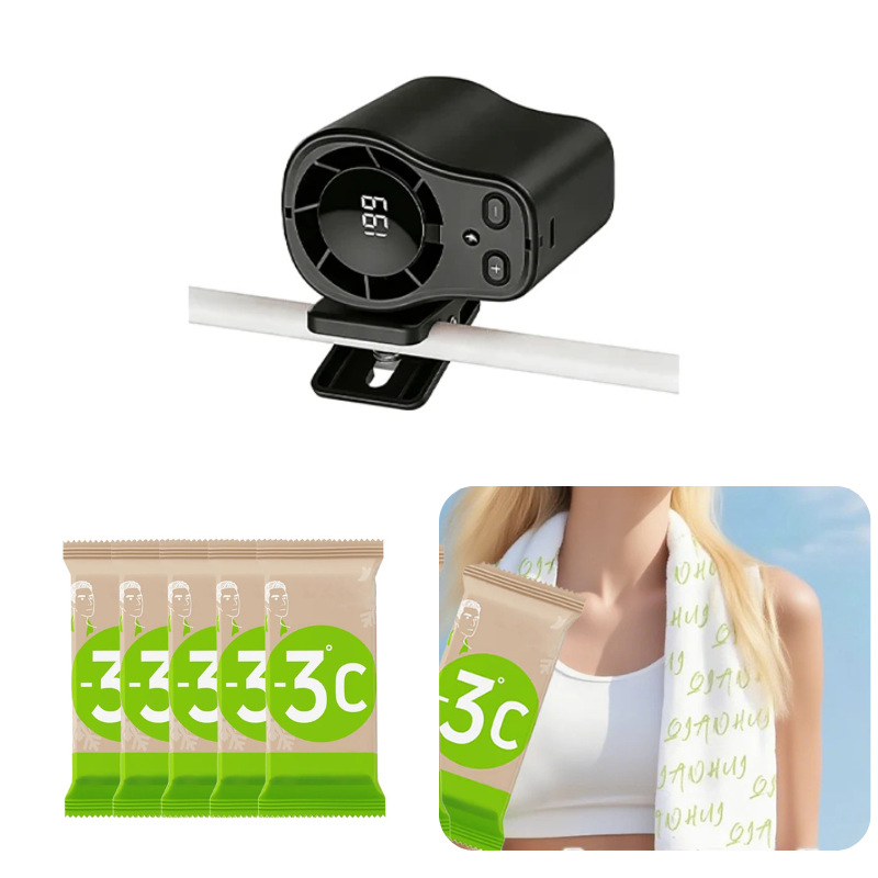 🌀🌬️ PROMO FLASH 50% ! Ventilateur Personnel USB Mains Libres – Fixation Grille Aération Voiture ou Bureau, Écran LED, Silencieux (<36dB), Batterie 2000/4000mAh, 3 Couleurs 🚗