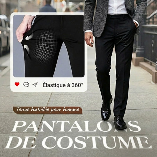 【🔥Prix le plus bas du jour】Pantalon Décontracté Classique pour Homme à Haute Élasticité