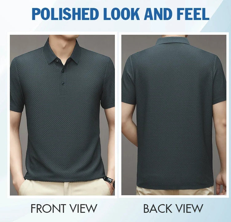 ✨ Chemise Homme en Soie Glacée - Texture Luxueuse et Respirante pour Événements Élégants ou Quotidien 🎩🔥