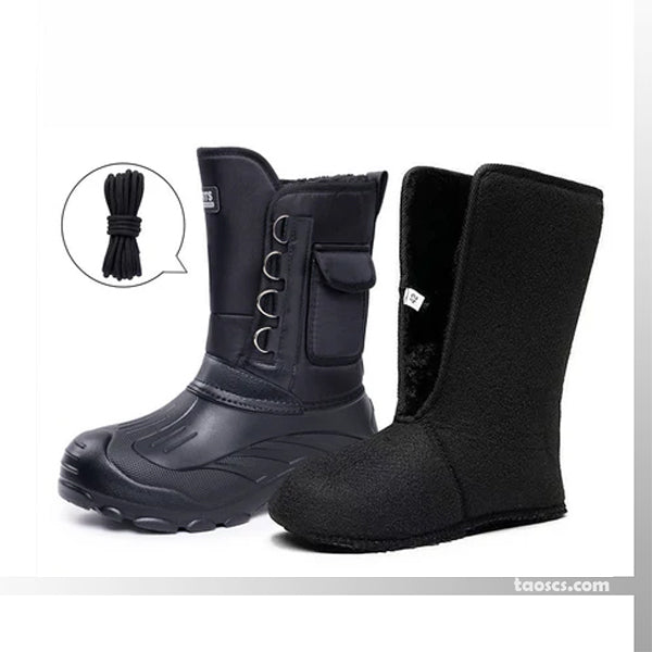 🔥50% de réduction🔥 Bottes de neige imperméables pour hommes avec doublure amovible