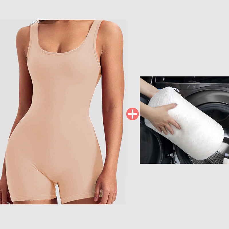 🎁 50% DE RÉDUCTION ! ✨ Gaine Amincissante 1 Pièce – Sculpte Ventre & Hanches, Invisible sous les Vêtements, Confort Respirant 💃🖤