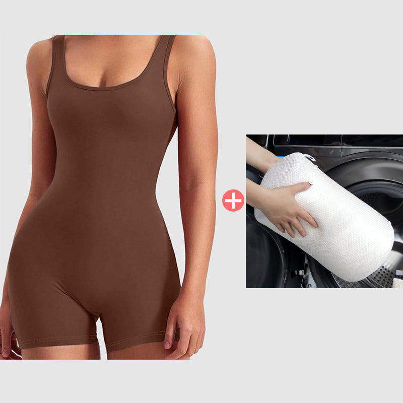 🎁 50% DE RÉDUCTION ! ✨ Gaine Amincissante 1 Pièce – Sculpte Ventre & Hanches, Invisible sous les Vêtements, Confort Respirant 💃🖤