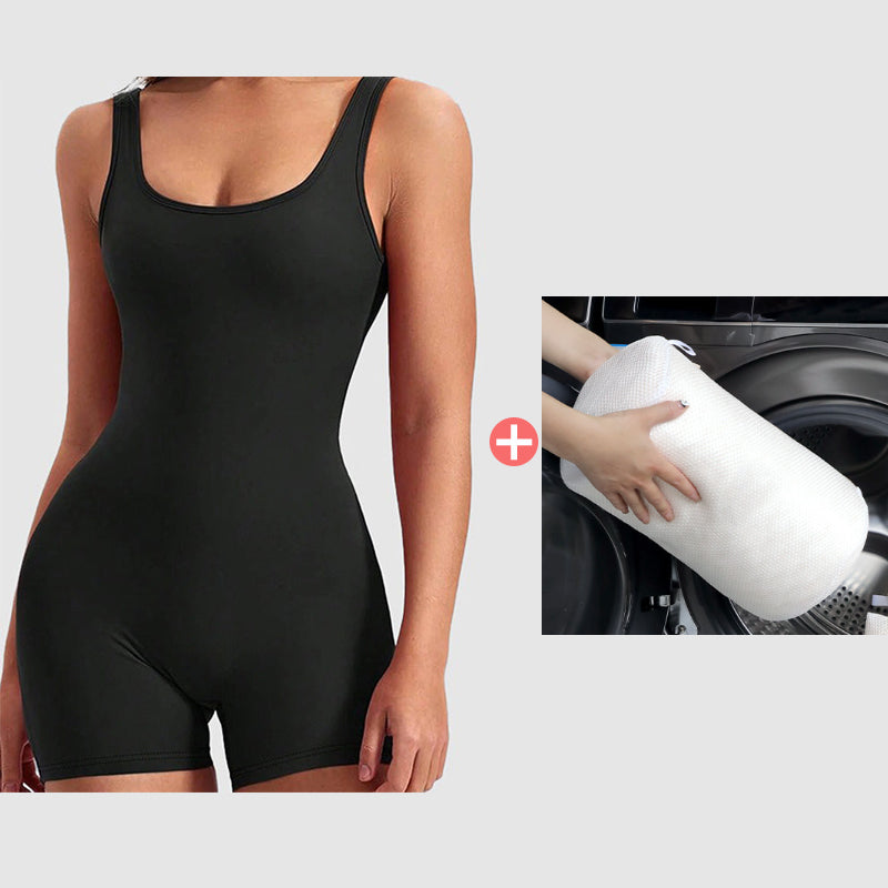 🎁 50% DE RÉDUCTION ! ✨ Gaine Amincissante 1 Pièce – Sculpte Ventre & Hanches, Invisible sous les Vêtements, Confort Respirant 💃🖤